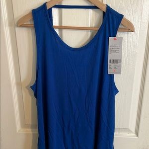 NWT Sweaty Betty Blue tank top open back